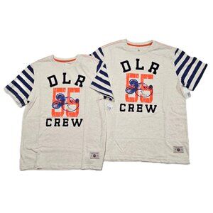 Disney Parks DLR 55 Crew Tee 2-Pack NWT – Adult L & XL Gray/Red